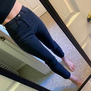 Brandy Melville JOHN GALT Stretchy Black Cropped Pants
